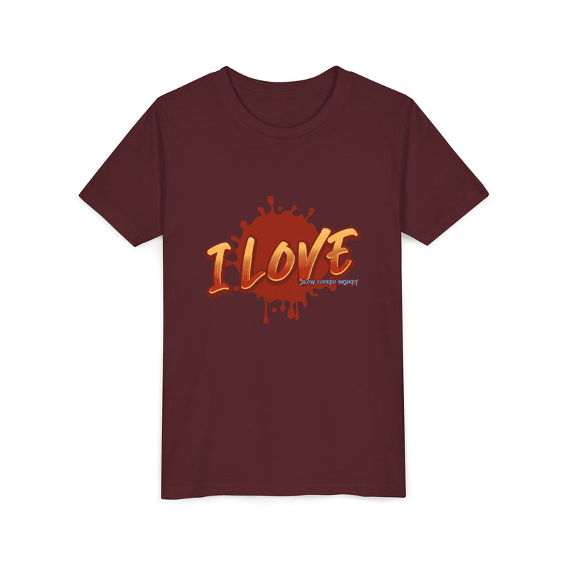 I Love Slow Cooked Brisket | Youth Short Sleeve Tee