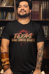 Texas slow cooked brisket. T-shirt