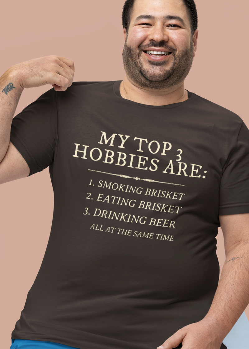 My top 3 hobbies are. T-shirt