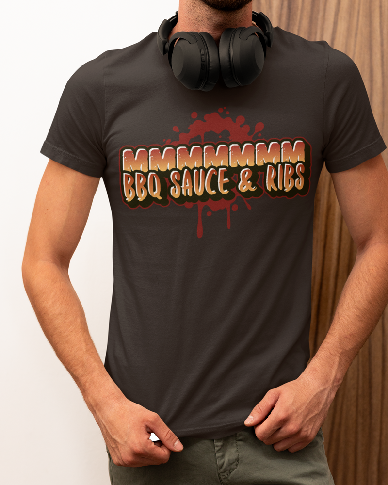 MMMMM BBQ sauce and ribs. T-shirt