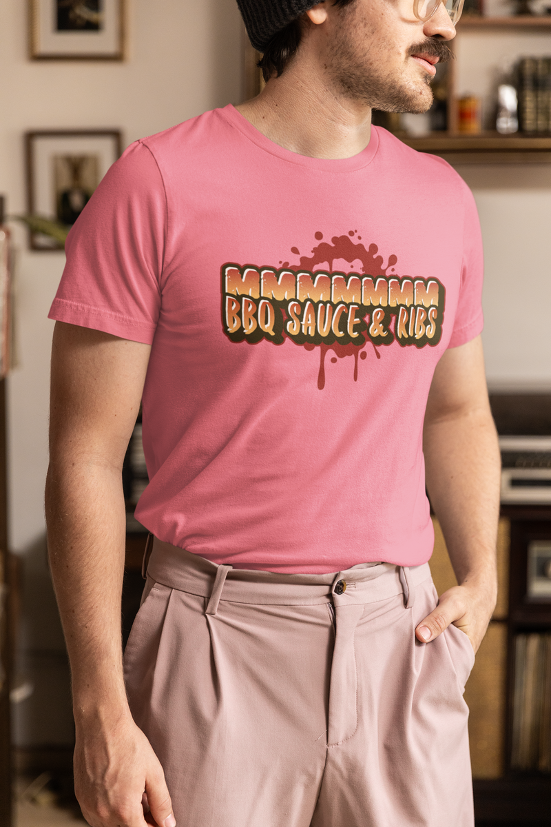 MMMMM BBQ sauce and ribs. T-shirt