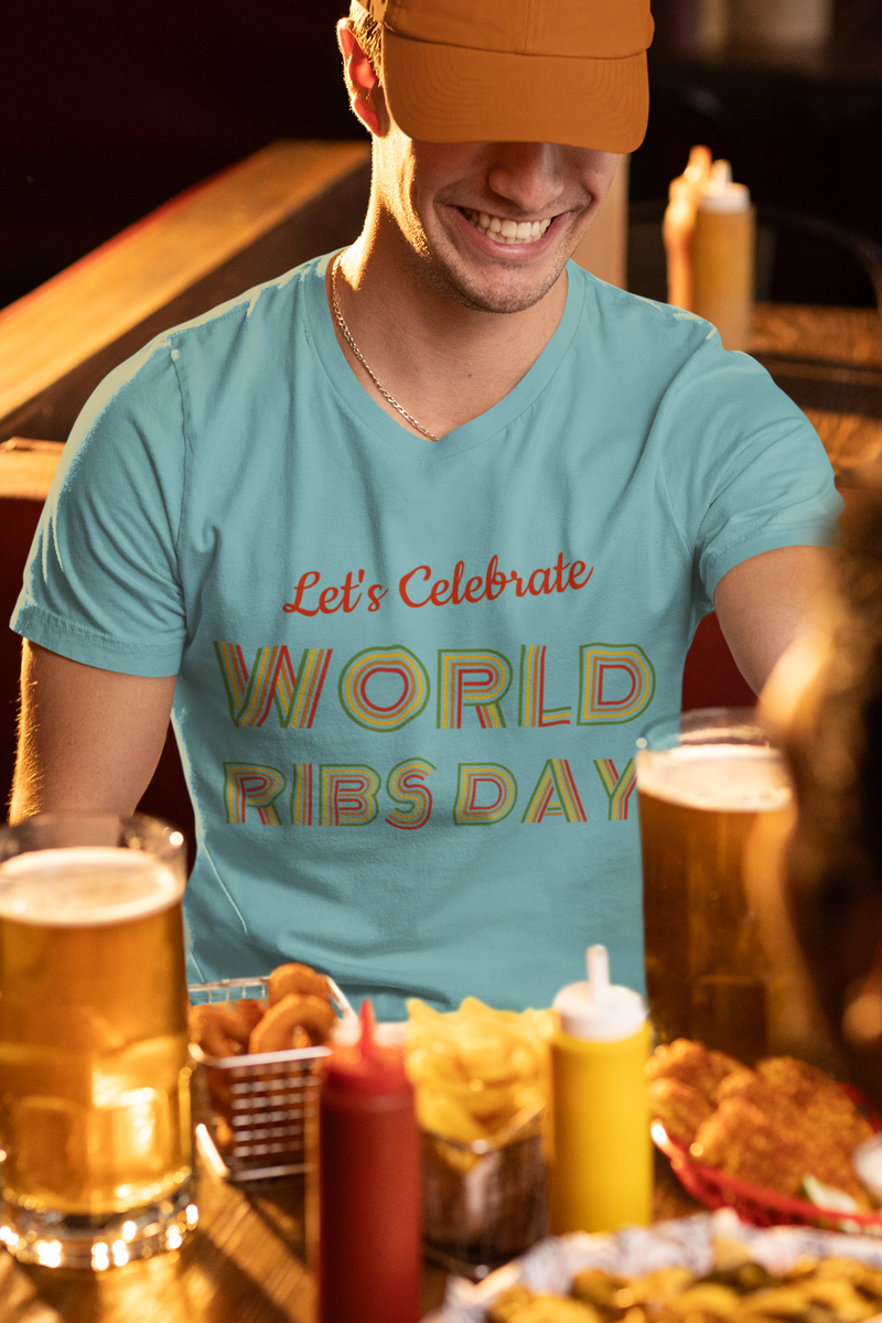 Let's Celebrate world ribs day. T-shirt
