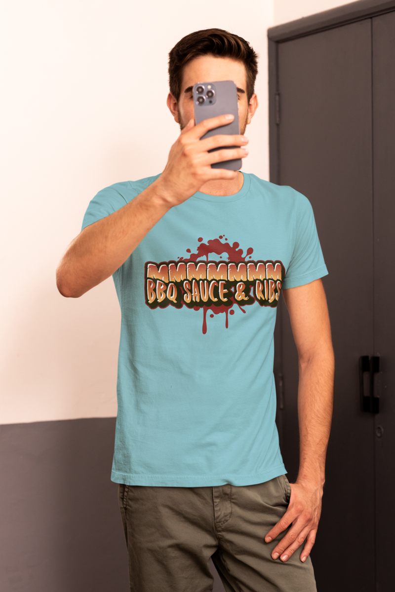 MMMMM BBQ sauce and ribs. T-shirt
