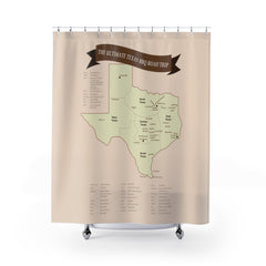 The Ultimate Texas BBQ Road Trip / Shower Curtains